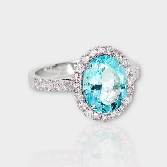 Blue Aquamarine Ring - Picture 3 of 7